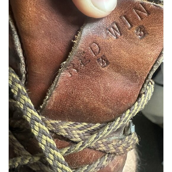 IRISH SETTER USA by Red Wing Vtg Cognac All-Leather Mountain Boots Men's 12B - Picture 16 of 16